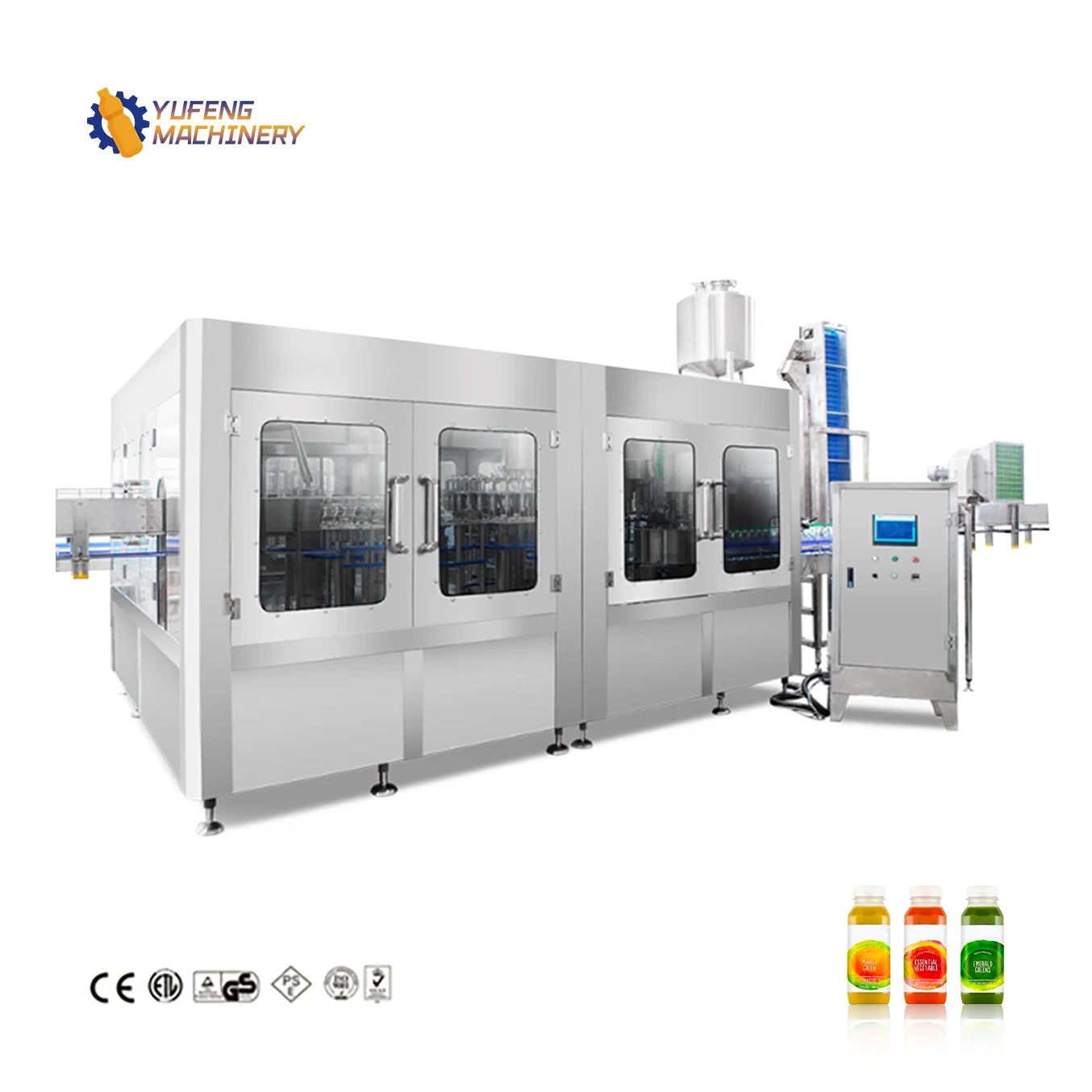Good Quality 6000BPH Beverage Juice Plastic Bottle Filling and Capping Machine