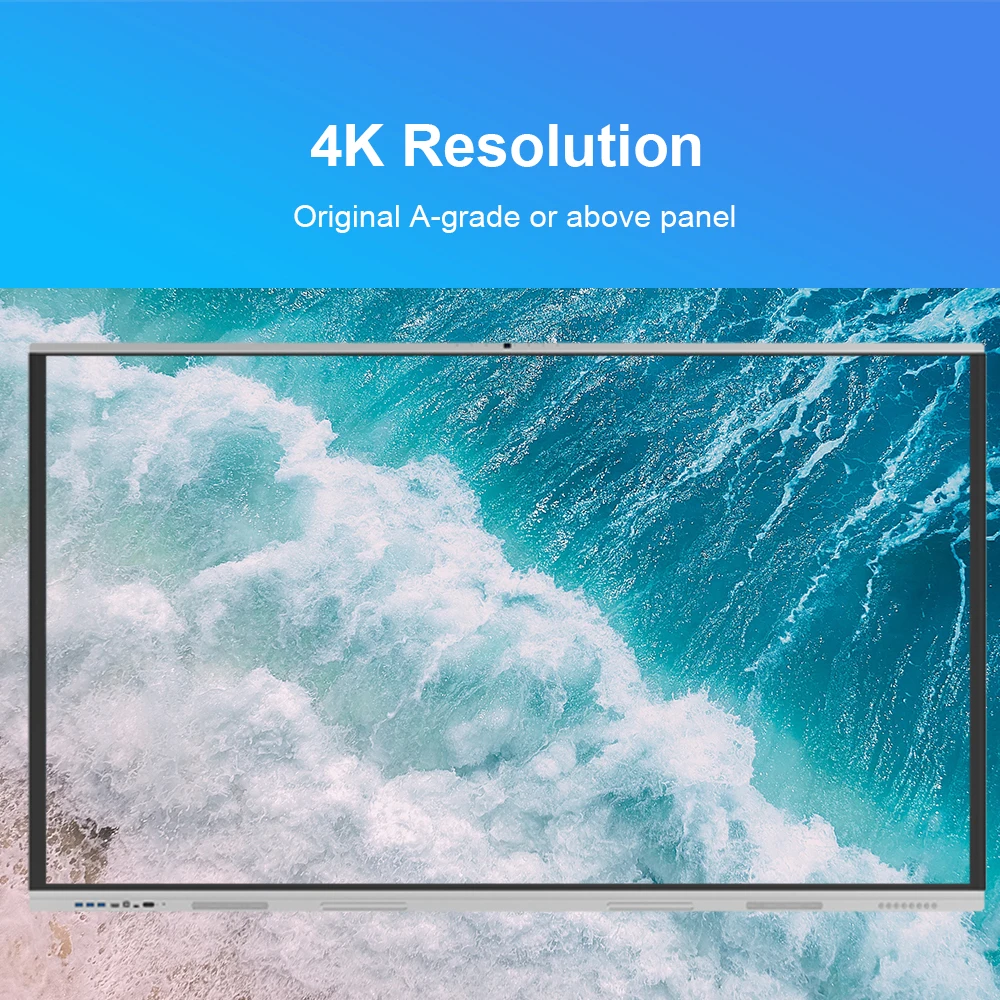 4K Android/window OPS 65 inch Interactive Smart board Multi Touch Scree Interactive Whiteboard Computer for Education