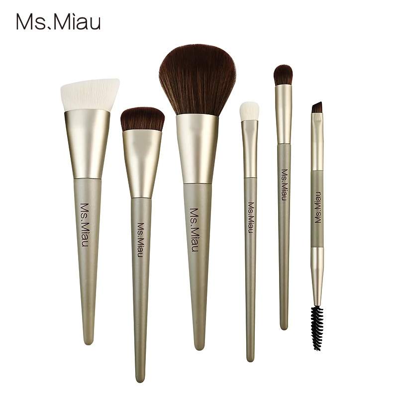 BELLEZA Double-ended eyebrow brush high quality handmade makeup brush set