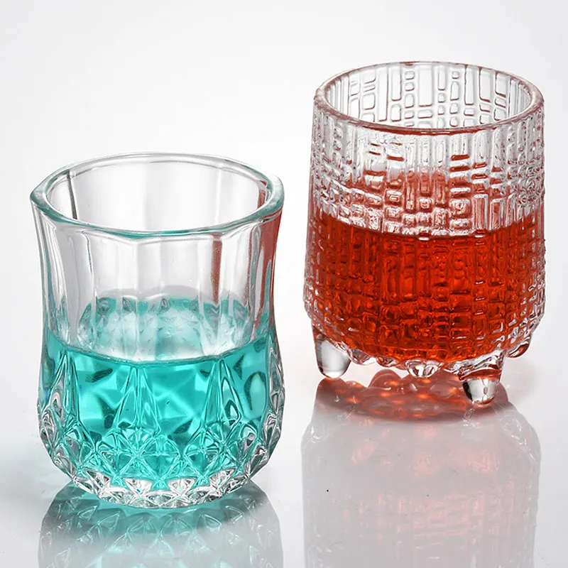 Classic Clear Cup Whisky Glass for Bourbon Macellan Tequila Whiskey Cocktails Custom Sublimation Shot Glass