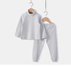 Children Girs Boys Thermal Warm Underwear Top and Pant Set