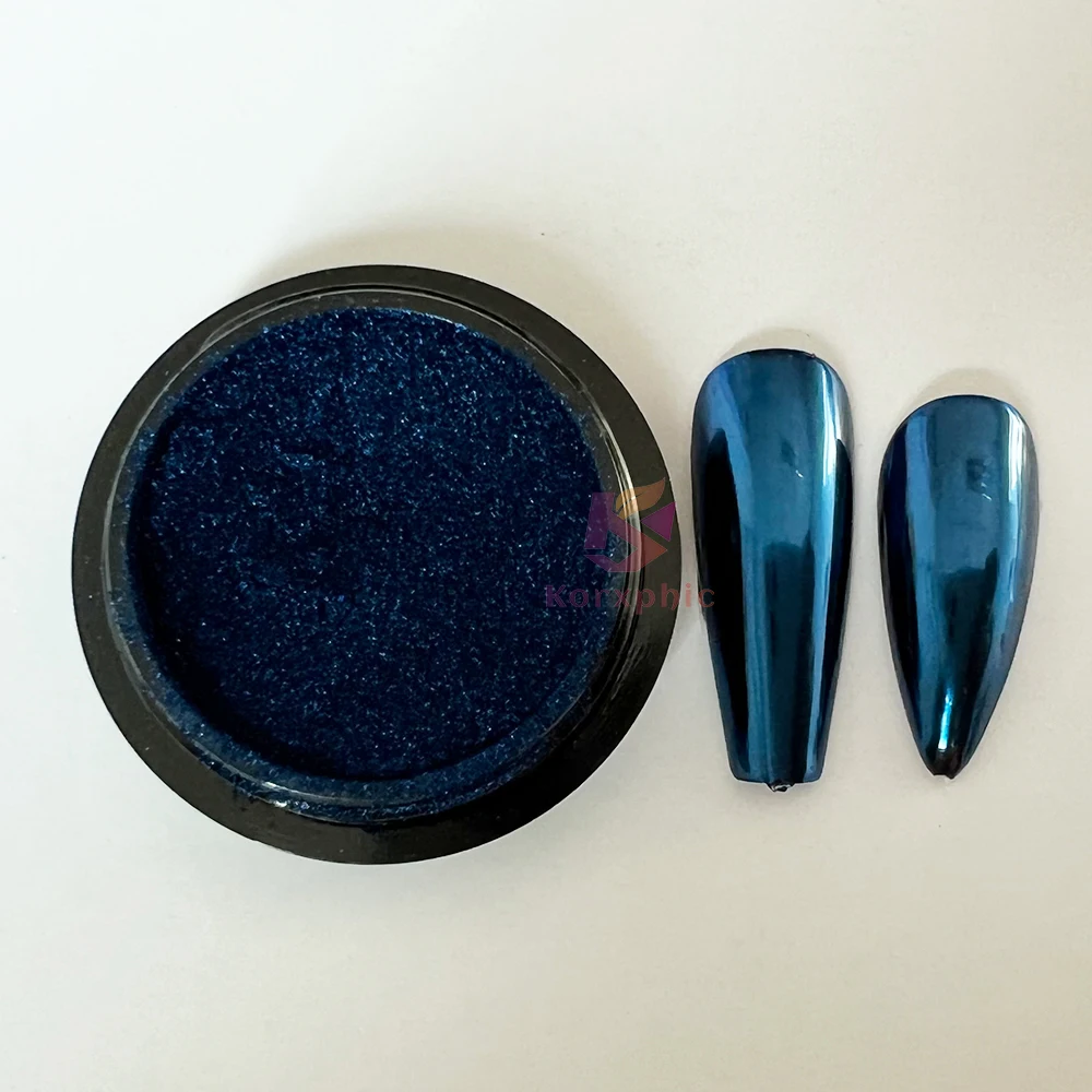 Royal Blue Turquoise Chrome Mirror Nail Powder Resin Colorant Pigment