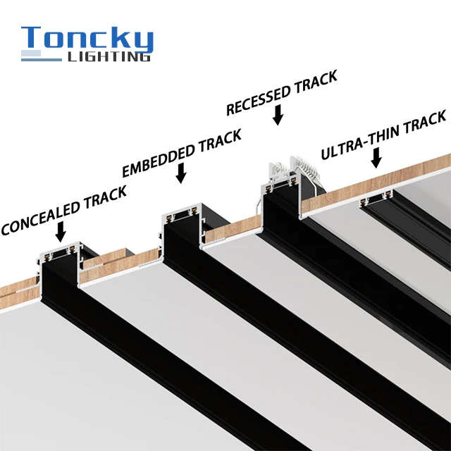 Indoor 48v Aluminium Profiles Magnet Linear Track Lighting System Led Magnetic Ceiling Light For Stretch Ceilings