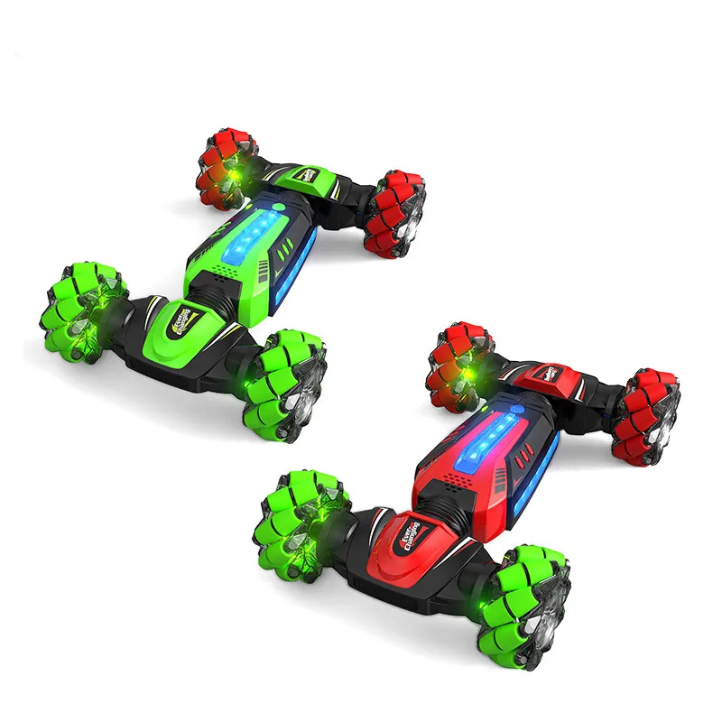 HW Toys 2.4G 4CH Double-side Stunt Dirt Watch Electric Radio Remote Control Twist Change Car For Boys Kids Gifts