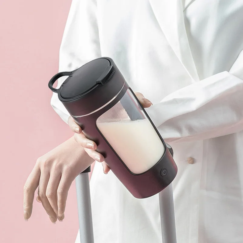 Custom premium automatic blank electric mixing portable protein shaker capsule shape mixing protein powders shaker