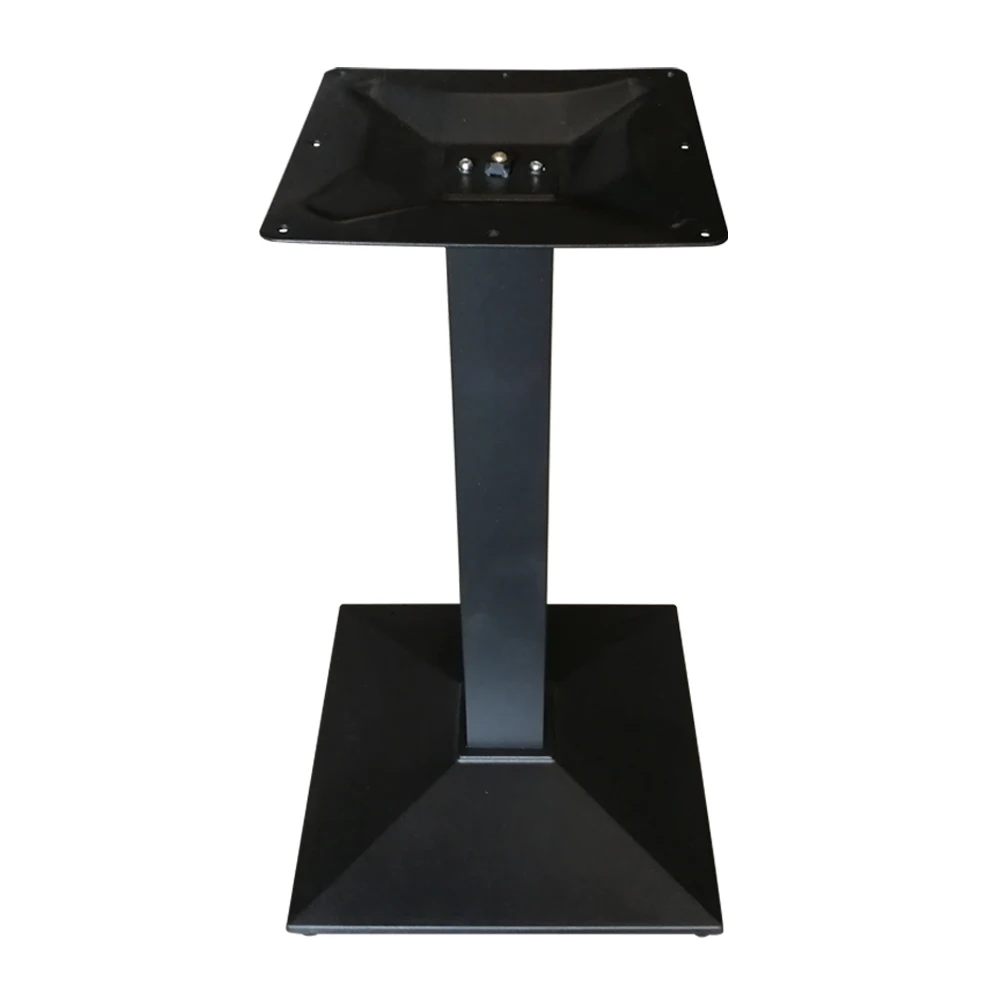 Durable Square Iron Restaurant Dining Stand Pedestal Legs Vintage design outdoor Powder Coat cast iron Coffee Table Legs