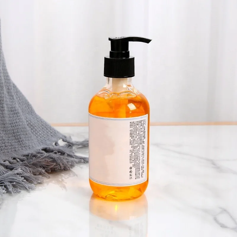 Wholesale 300ml 500ml Refillable Amber Shampoo Bottles With Pump