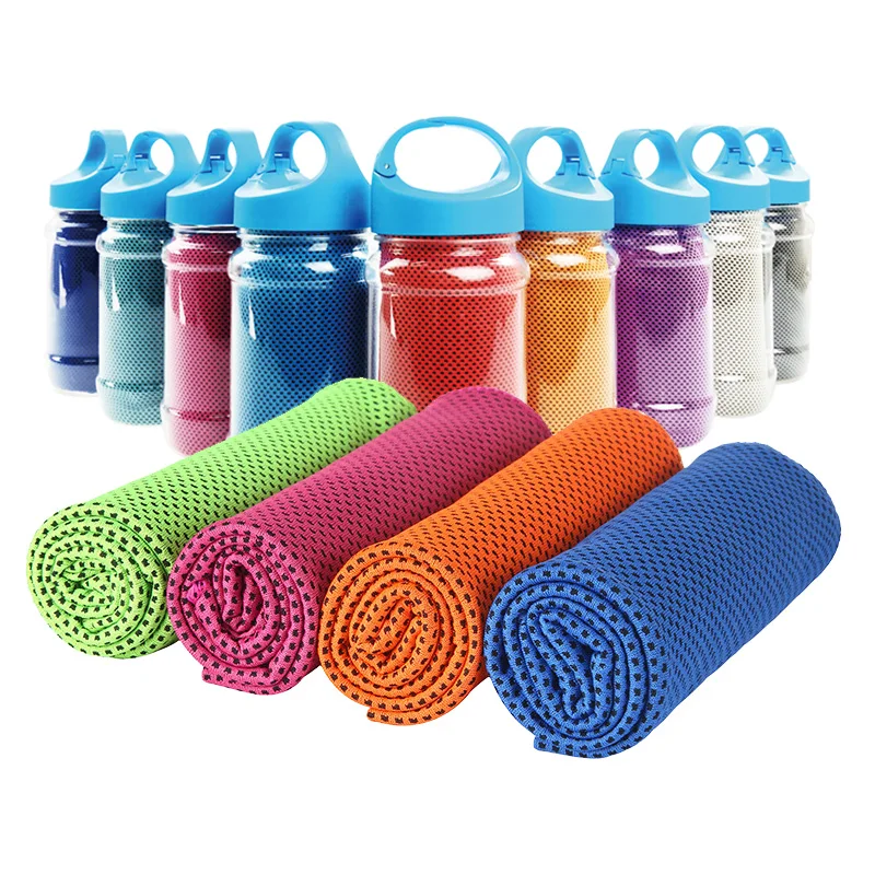 gym sweat cool towel microfiber Polyester ice sports cooling towels with custom logo
