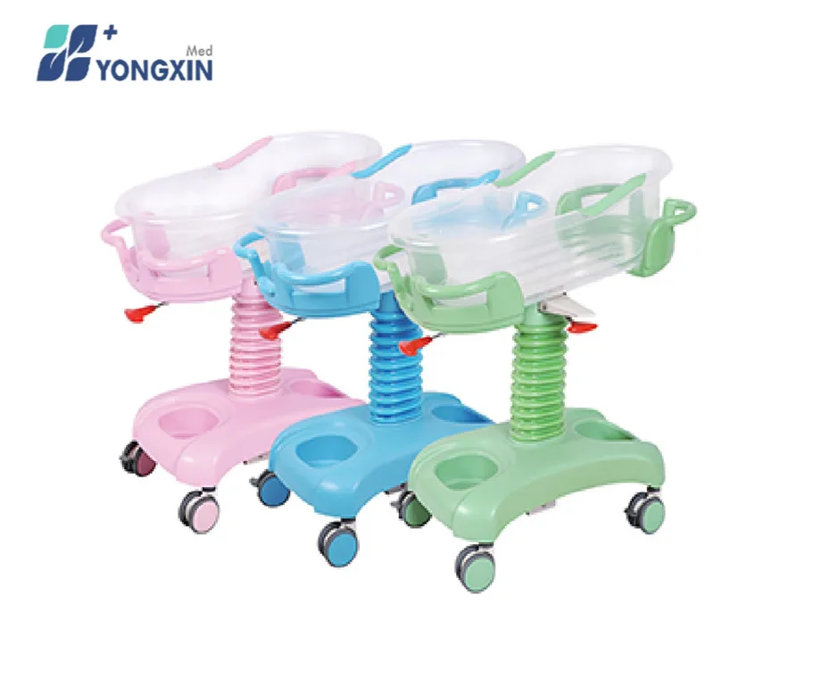 YX-B-4 Cheap Infant Hospital Bed Acrylic Baby Crib Neonatal Cribs Baby Bed