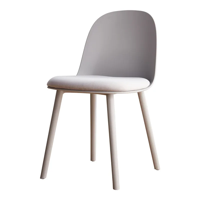 Cream blast Backrest chair One-piece chair Nordic dining chair for Milk tea shop