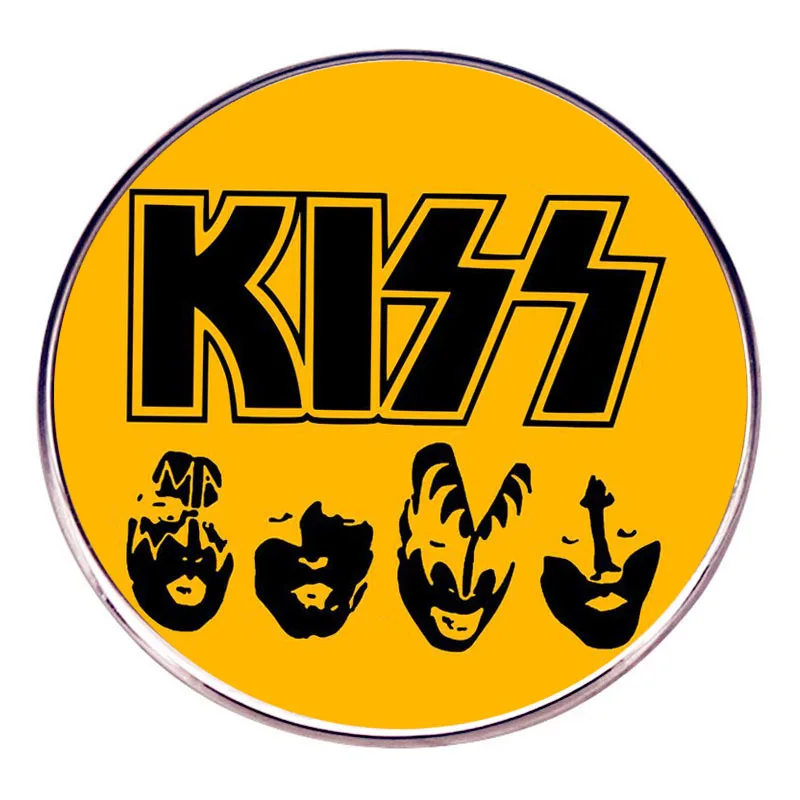KISS Band Enamel Pins Rock Band Music Metal Brooch Badge Fashion Jewellery Clothes Hat Backpack Accessory Gifts