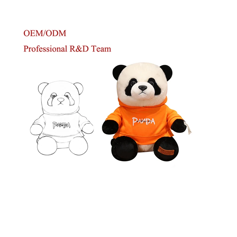Wholesale New Product Super Soft Custom Stuffed Panda Plush Toy Cute Cartoon Animal Panda Fun Baby Toy Gift For Kids