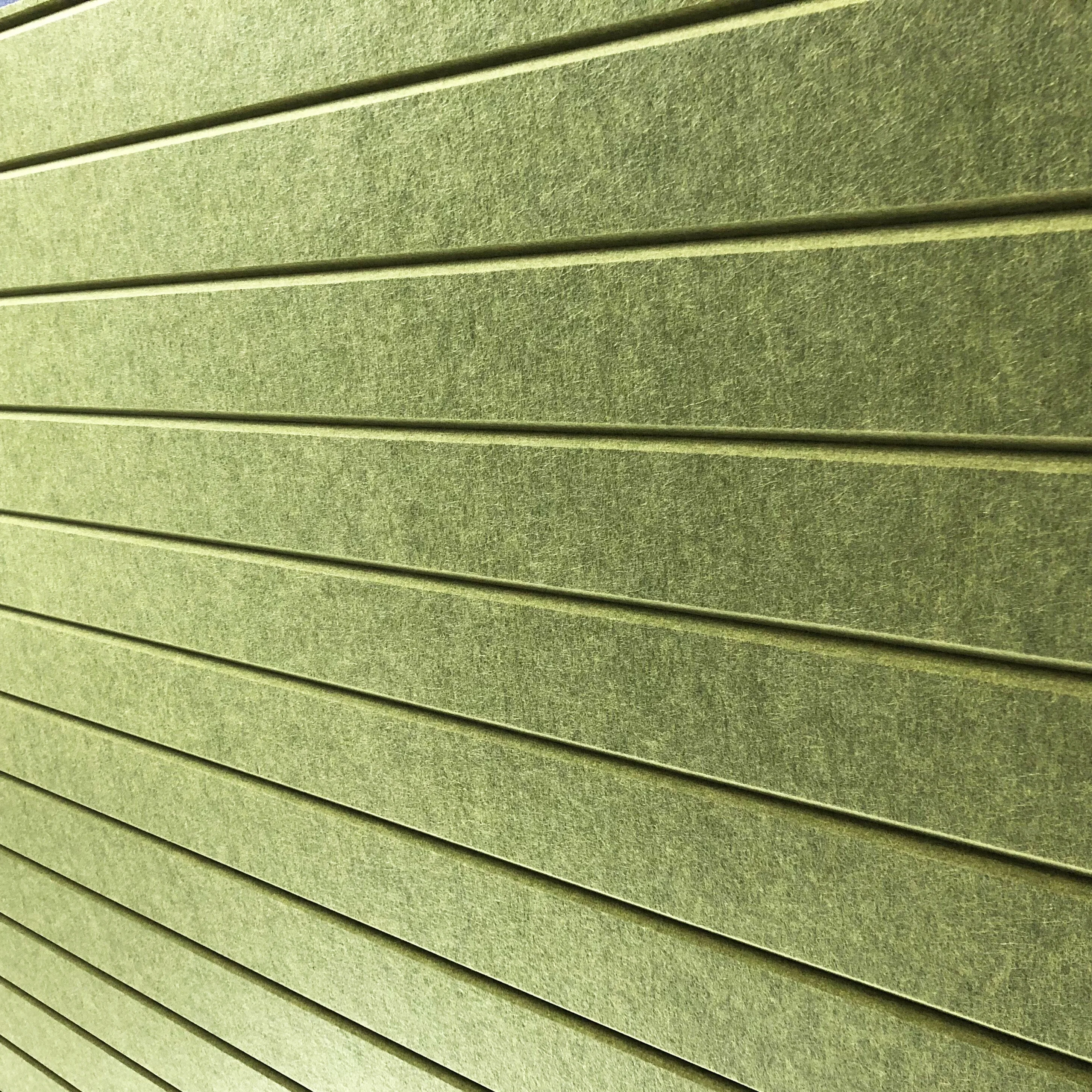 
Green 3D Wallpaper Brick, 3D Polyester Acoustic Panel Line, Studio Background 
