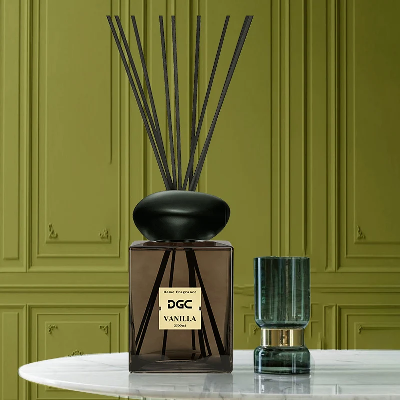 DGC Large Capacity Reed Diffuser Set 2500ML Vanilla Scent Long Lasting Oversized Aroma Reed Diffuser