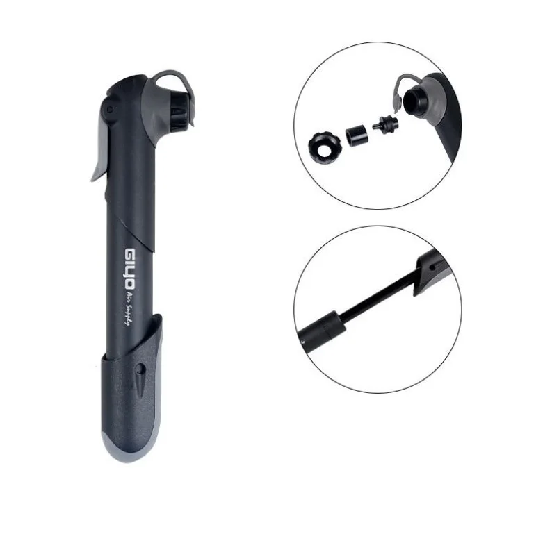 Portable Convenient Black Mini Cycling Tire Inflator Basketball Pump Bicycle Hand Air Pump