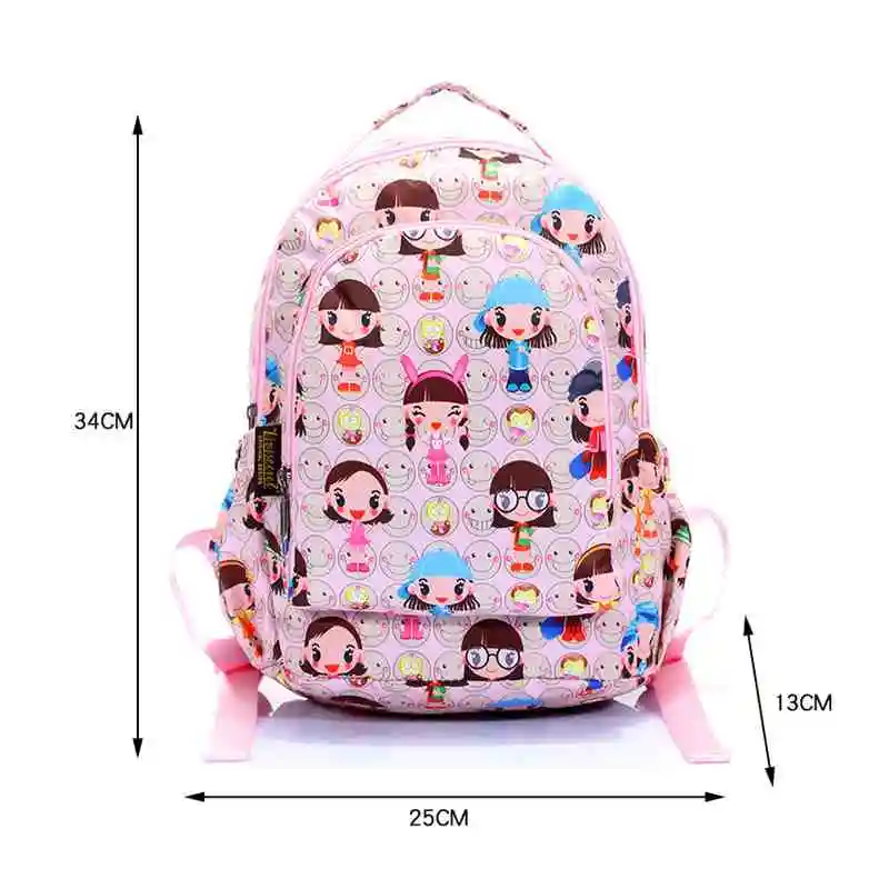 Vivisecret school bags cartoon printing outdoor activity backpack children beautiful schoolbags