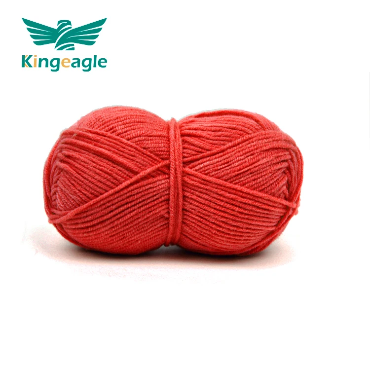 Kingeagle Stock 100% Acrylic Milk Cotton Yarn Hand Knitting Crochet 4 Ply