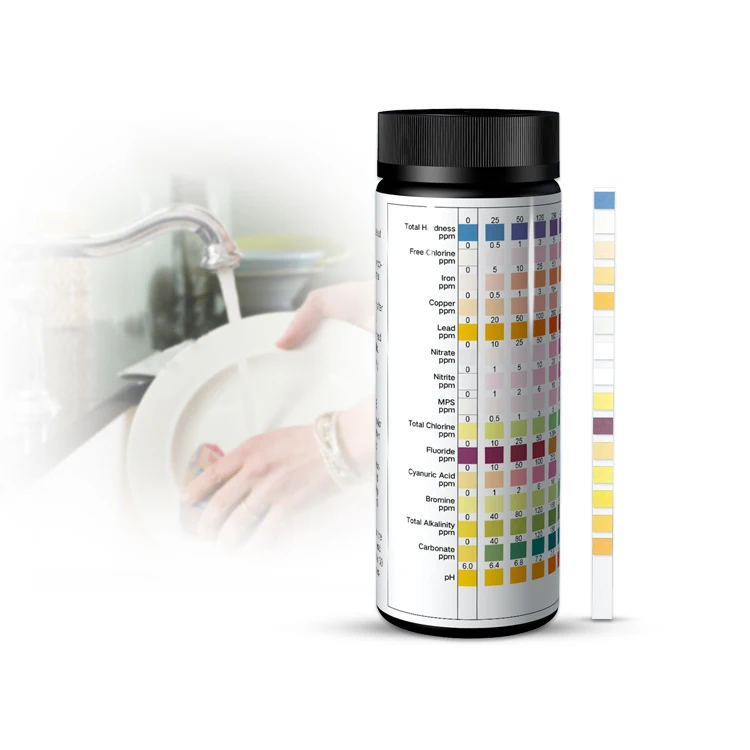 Quick Test Strips for Drinking Water Analysis 15 Parameters Including Nitrate Total Alkalinity test