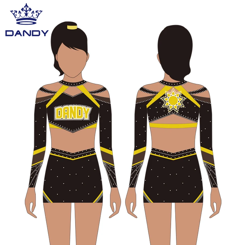 Dandy customized high quality cheerleading uniforms adult sexy costume