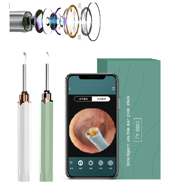 Wireless Ear Wax Removal Endoscope Otoscope Practical Tool Rechargeable Digital Endoscope Ear Wax Removal