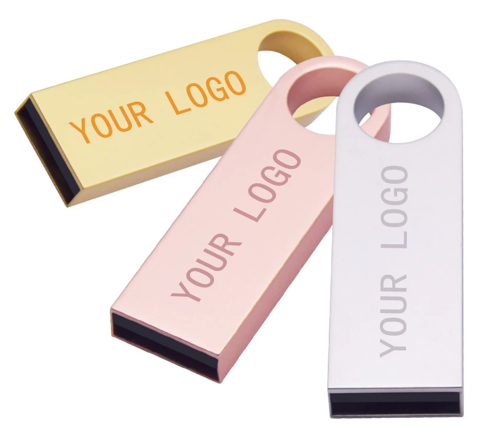 Usb-флеш-накопитель с логотипом на заказ 32 ГБ 16 4 8 64 высокоскоростной Usb-накопитель 128 металлический