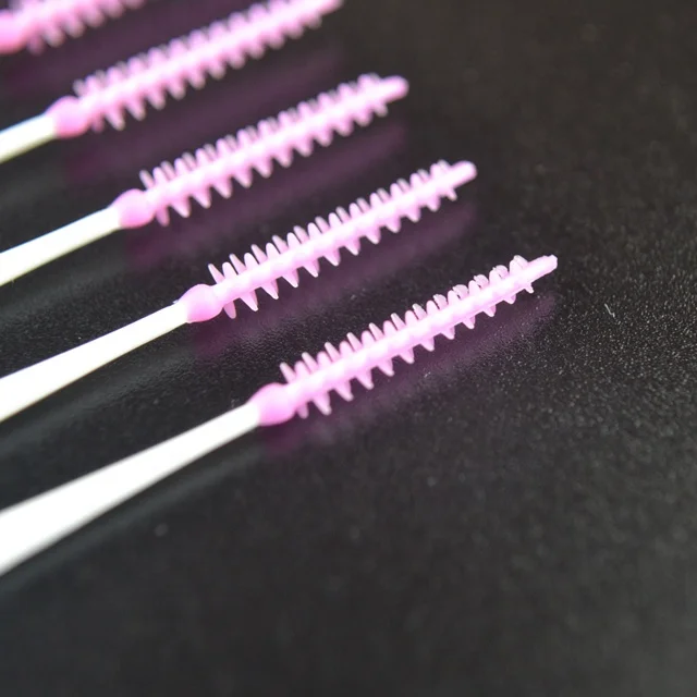 pink color disposable plastic toothpicks