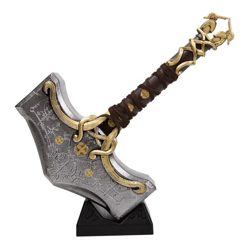 Классическая игра Бог войны: Ragnarok Thor Hammer высоко уменьшенная Смола ремесла косплей реквизит