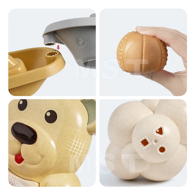 Baby Bath Toys Shower Toys Suction Cup Bathtub Basketball Hoop Stacking Floating Boats Train Toddler Mold Free Baby Bath Toys