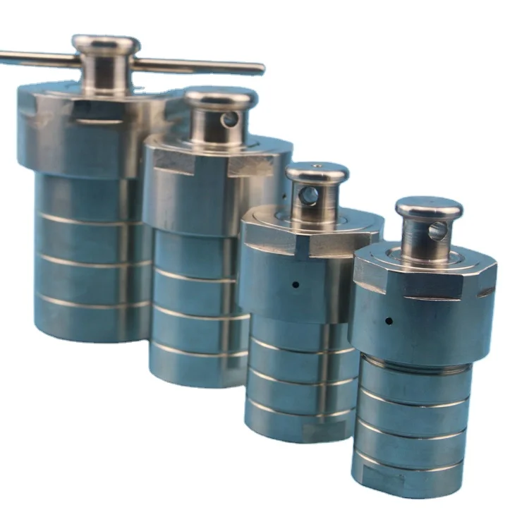 Hydrothermal synthesis reactor Stainless steel synthesis reactor 50ml 100ml PTFE lined hydrothermal kettle