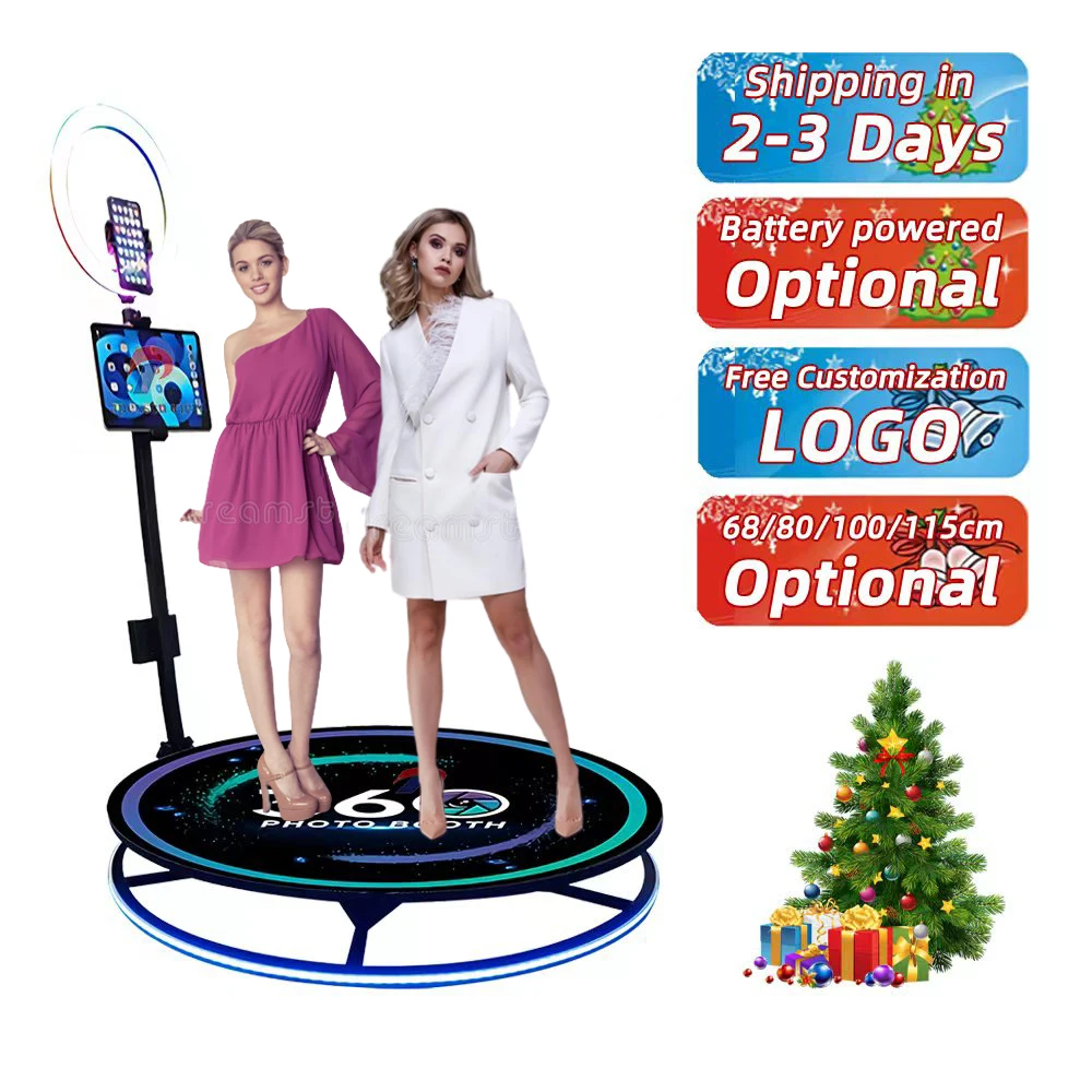 Newly events  Photography Turntable 360 Degree Rotation Product 360 spin photo camera booth 360 photo booth enclosure
