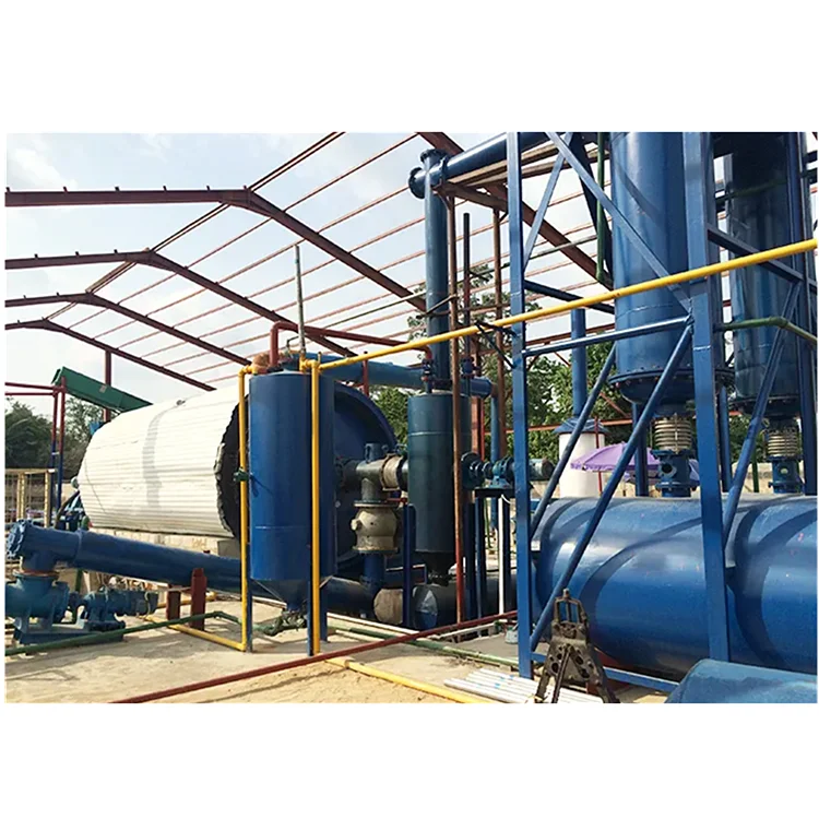 Beston Group 10 Ton Per Day Waste Tyre Plastic Pyrolysis Plant and Refinery