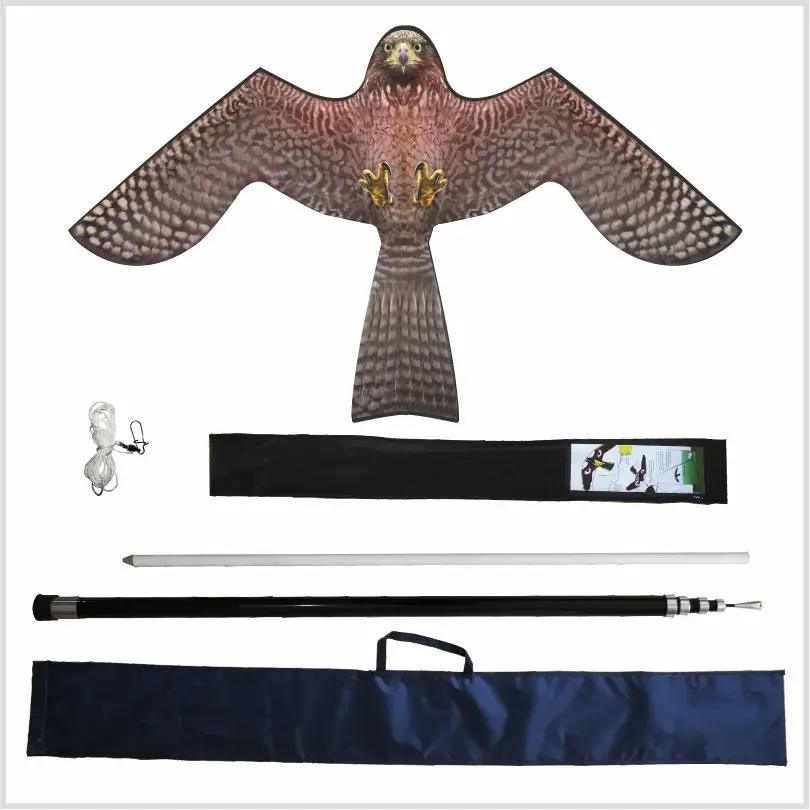 simulated bird repeller eagle kite scarecrow bird catcher kites falcon repeller anti pigeon for agricultural bird control