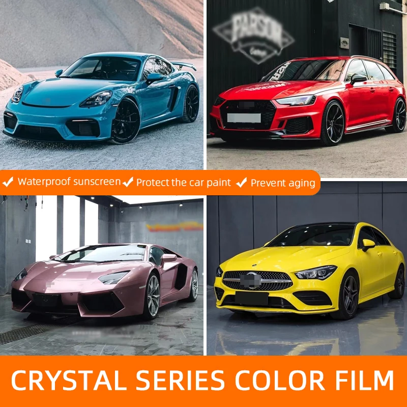 Factory wholesale 1.52*18m Crystal dark green auto film car wrap vinyl Vehicles stickers