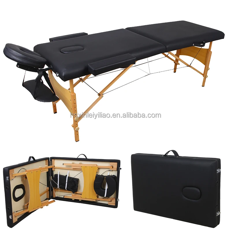 High Quality Modern Design Foldable Wooden Beauty Salon Beds Aluminum Alloy Massage Physical Therapy ISO Certified 1-Year