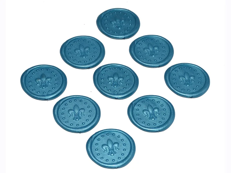 Self Adhesive Monogram Wax Seal Stickers Custom Brand LOGO Wax Stamp Self Adhesive Sealing Wax Stickers For Packing Decorate