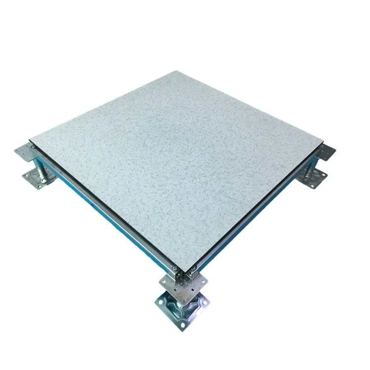 600x600mm conductive raised flooring Network Management Center Conductive ceramic residential raised floor system