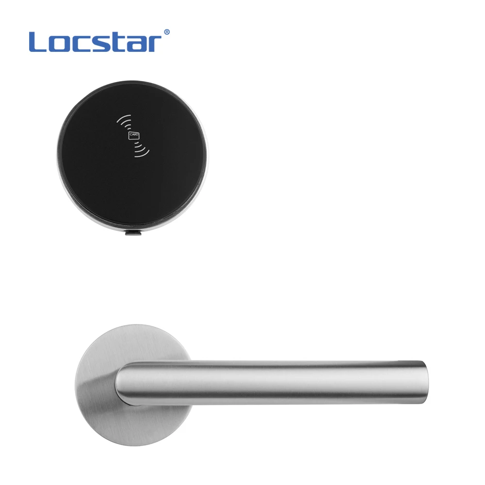Locstar Security ANSI Mortise Split Intelligent Electronic Keyless Entry Smart Rfid Card13.56Mhz Hotel  Lock
