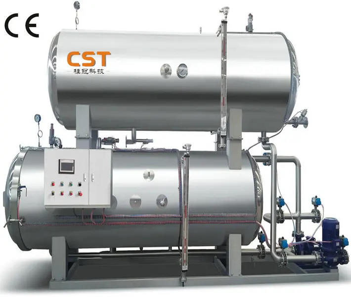 High temperature water soy milk drinks Retort sterilizer Machine