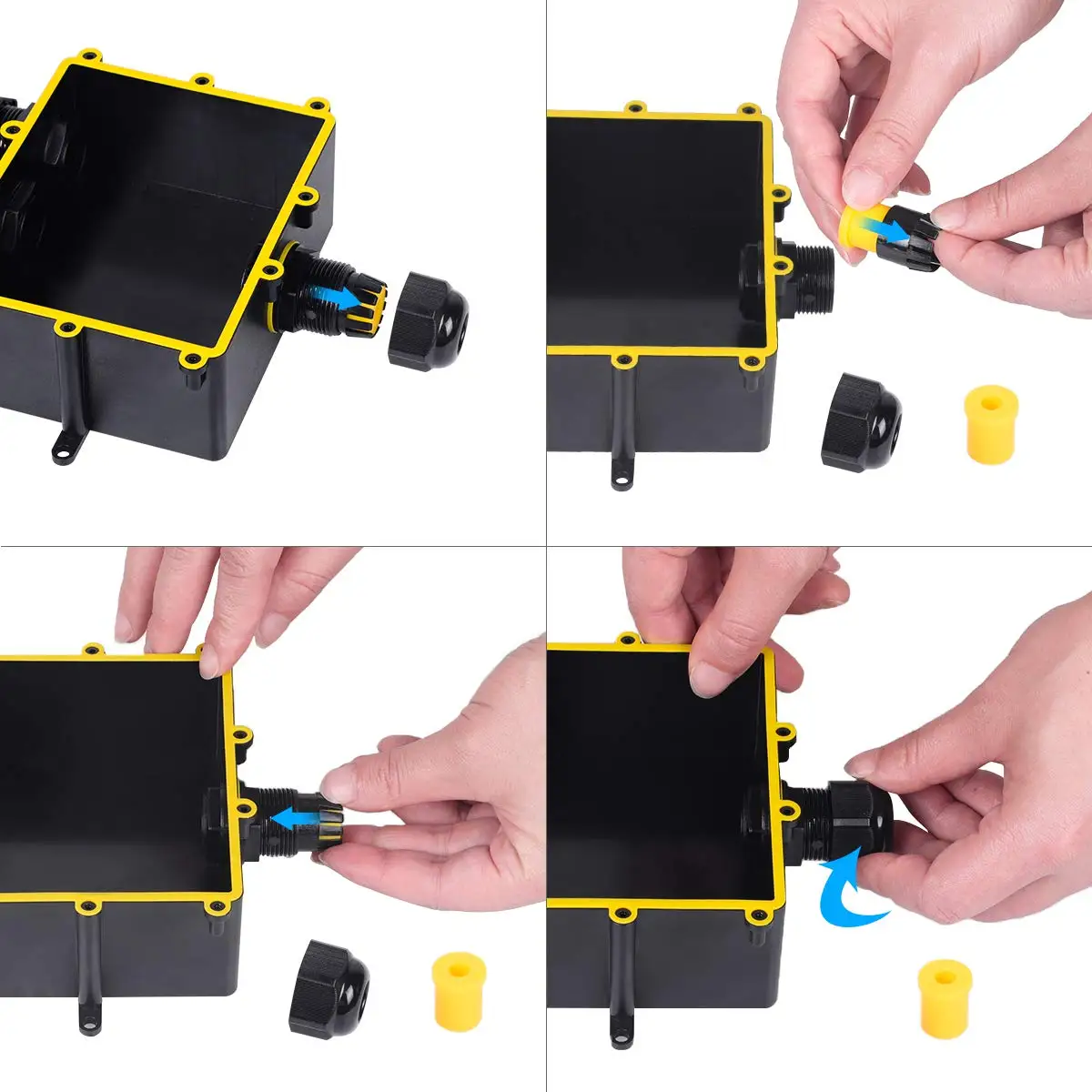 Greenway 1 в 3 out IP68 наружная водонепроницаемая распределительная коробка