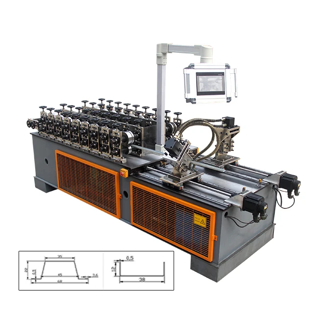 Двухлинейный комбинированный стальной стержень и трек c u-образный профильный станок