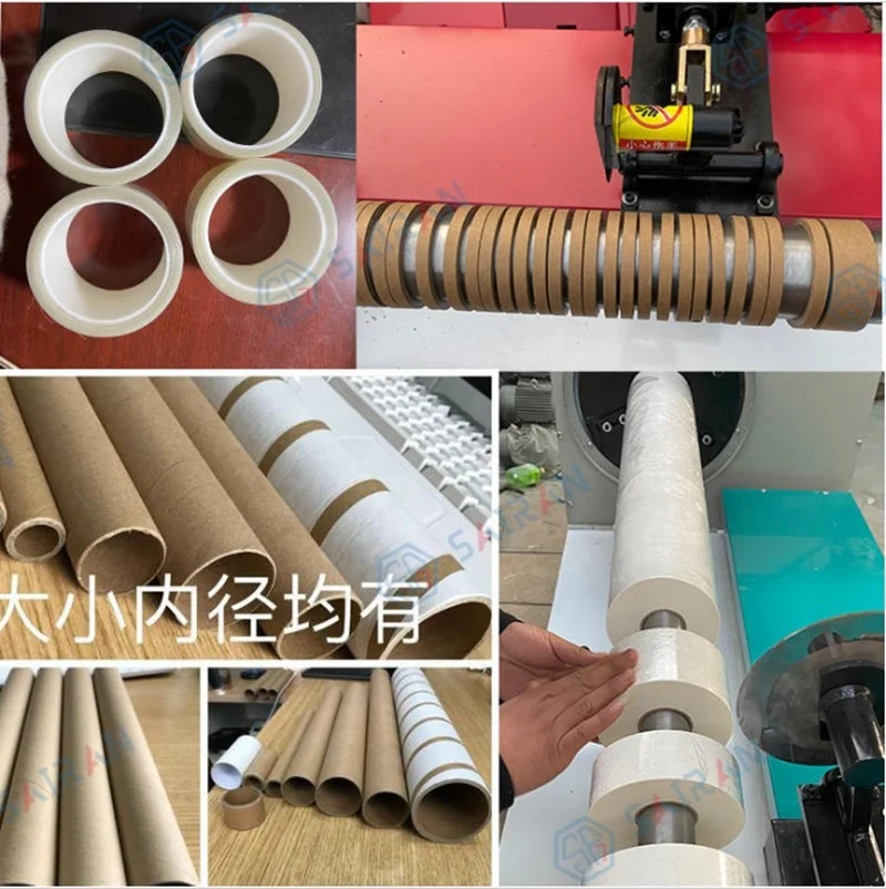 Durable perfect service multiple knives toilet paper roll core making machine
