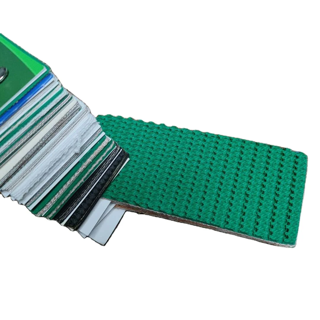 NR  rough surface  top conveyor belt with green grass pattern