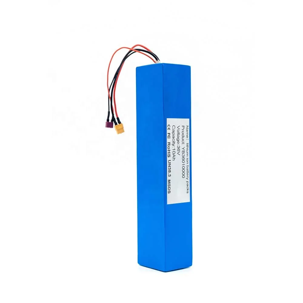 Factory Customized Li-Ion Battery Pack Rechargeable 36v 10ah Electric Bicycle Battery For Electric Scooters