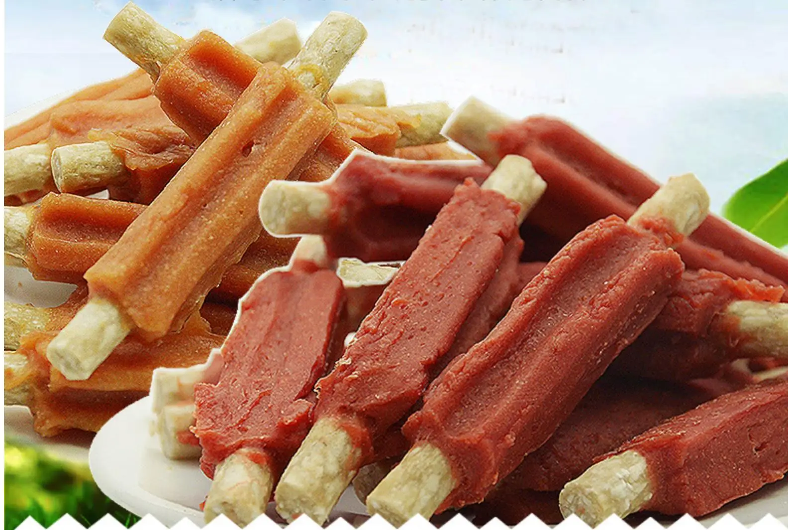 Oem/ODM Jerky Twists Chewy Skinless Bites Pet training chicken/duck/beef/lamb roll  Small chicken fillet molar  dog snack