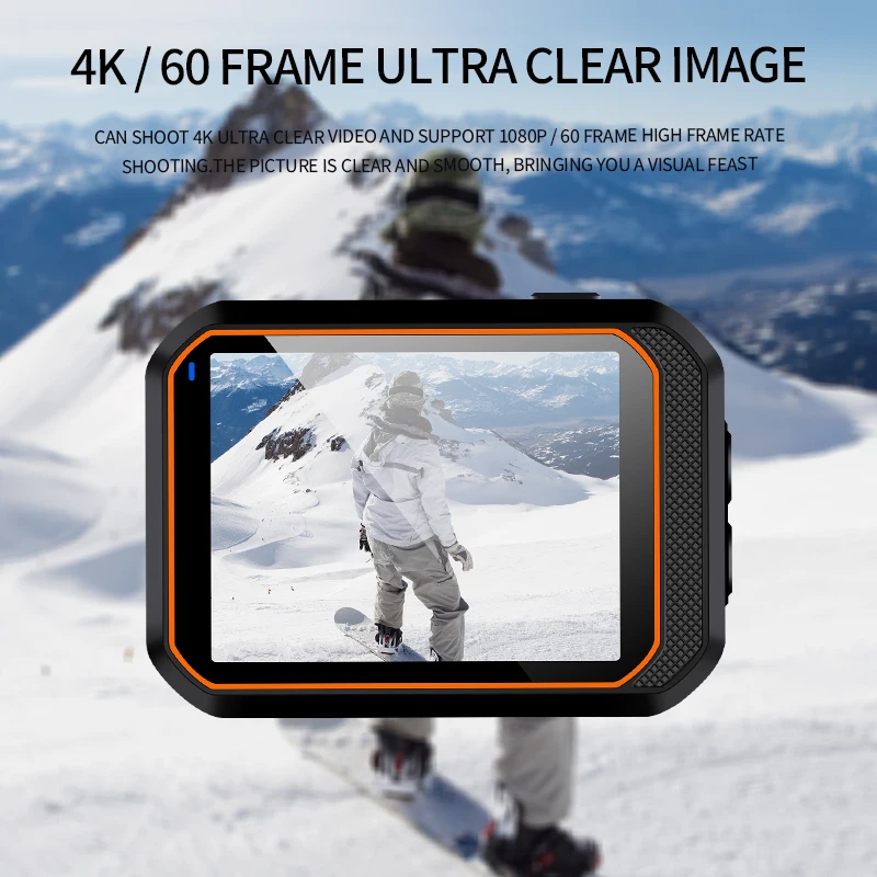 4-кратный оптический зум велосипедный шлем 4K 1080P электронная Спортивная Экшн-камера с защитой от