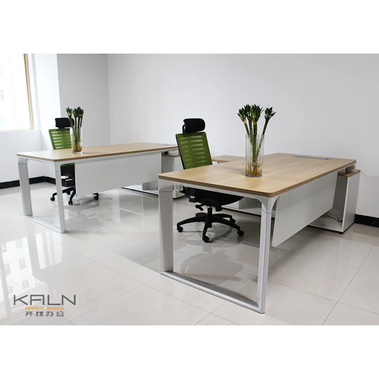 Hot good quality germany bulk office furniture table manager/boss/CEO/supervisor computer desk solid wooden customized
