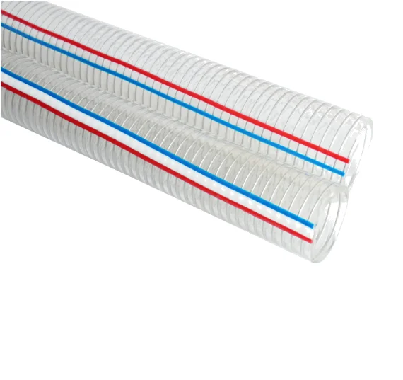 Professional Food Grade Hose Manufacture High Quality Custom Pvc Spiral Steel Wire Reinforced Food Grade Braided Hose