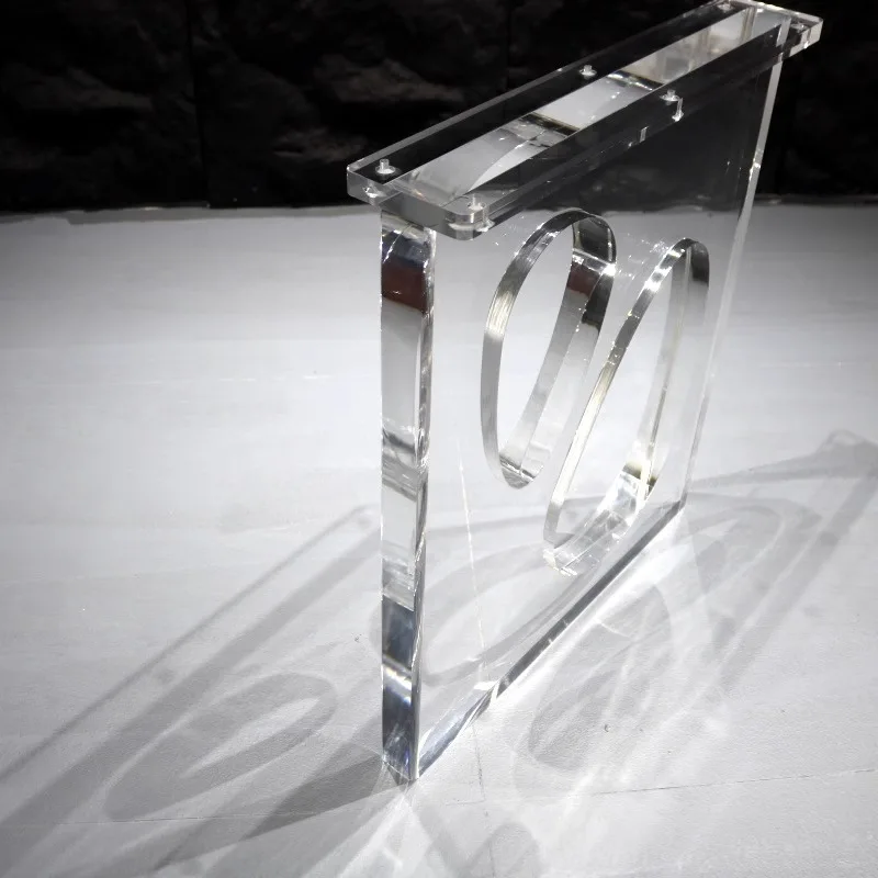 Custom Acrylic Furniture Leg For Dining Living Restaurant Table Modern Clear Decor Plexiglass Furniture Sofa Chair Table Leg
