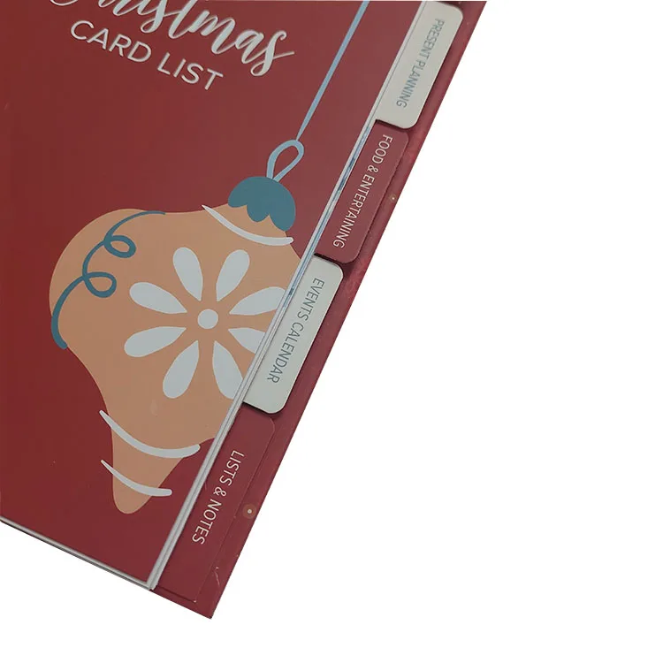 Custom A5 Spiral Christmas Planner Printing Daily Monthly Happy Planner With Gift Box