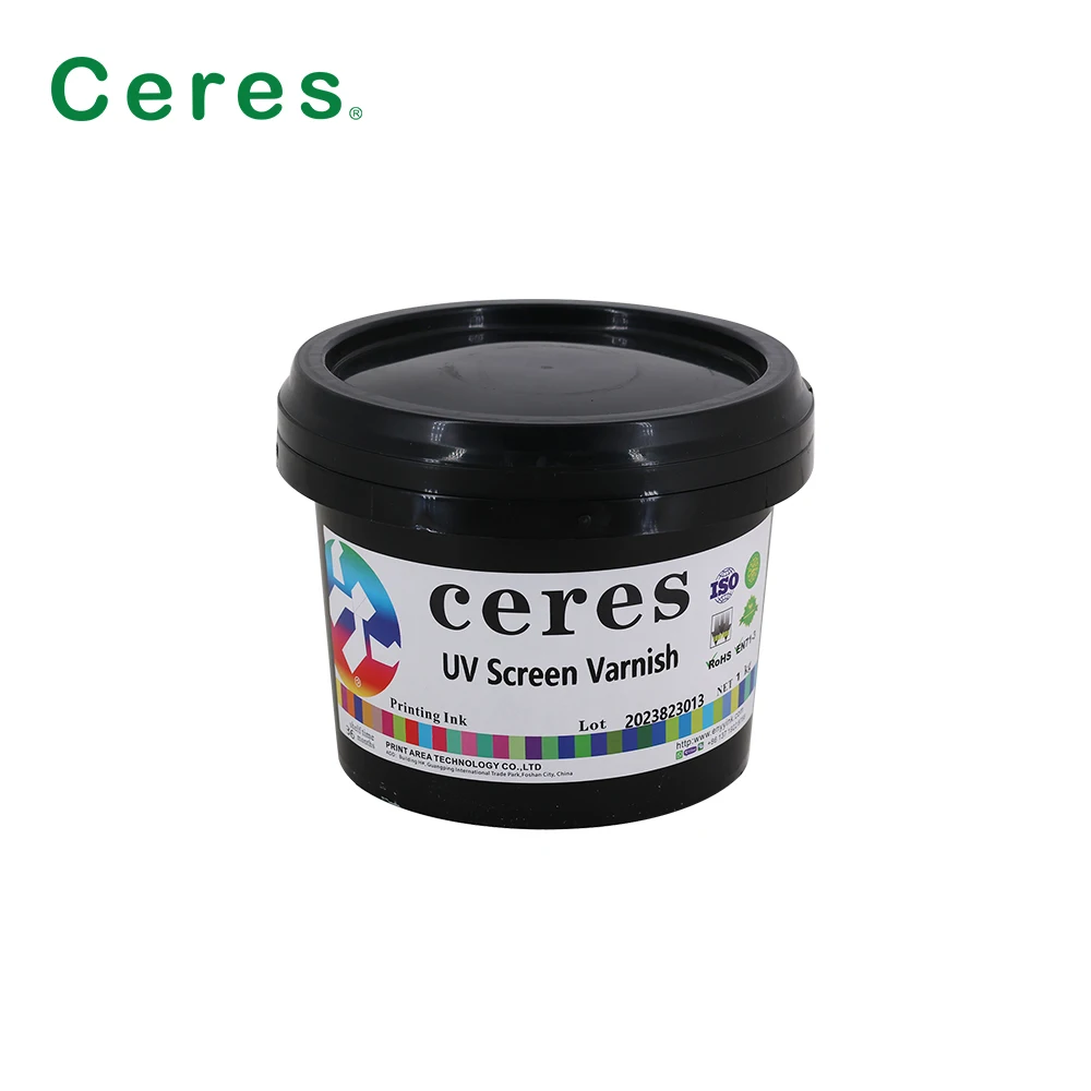 Strong adaptability uv screen ink varnish for Industrial application